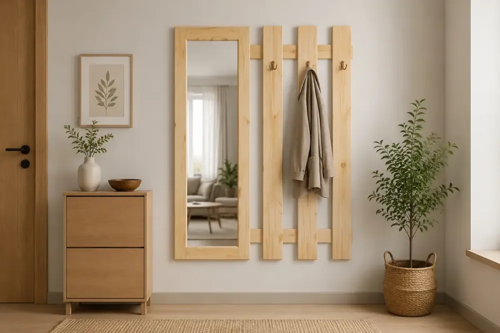Super Cena BRADOP Věšáková stěna MV088 masiv borovice