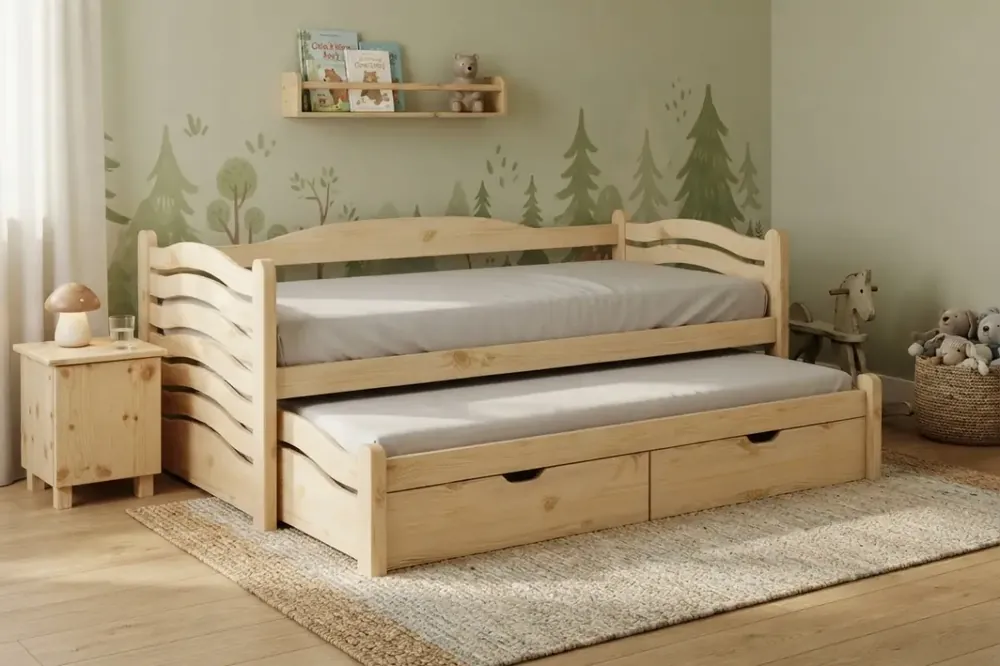 BRADOP Borovicová dvojpostel L915 IVANKA přírodní Finální Výprodej