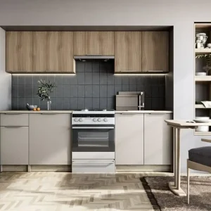 Kuchyňská sestava TATIANA 240, korpus dub sonoma, čelo ořech/kašmír Top Prodej