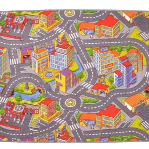 Dětský koberec silnice RALLY 140x200 cm Nejlepší Volba