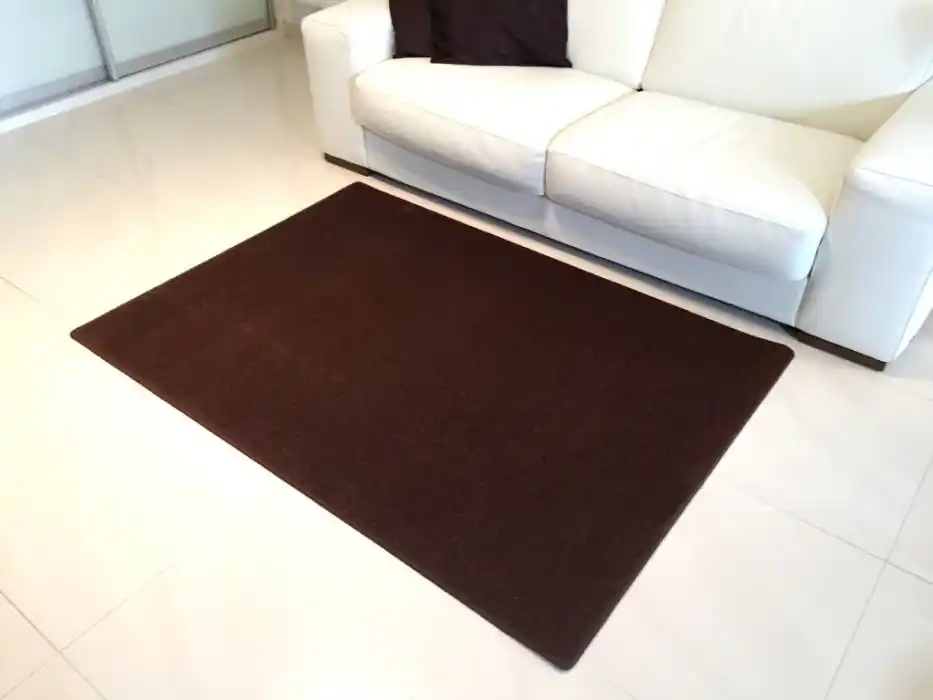 Kusový hnědý koberec Eton - 50x80 cm Akce
