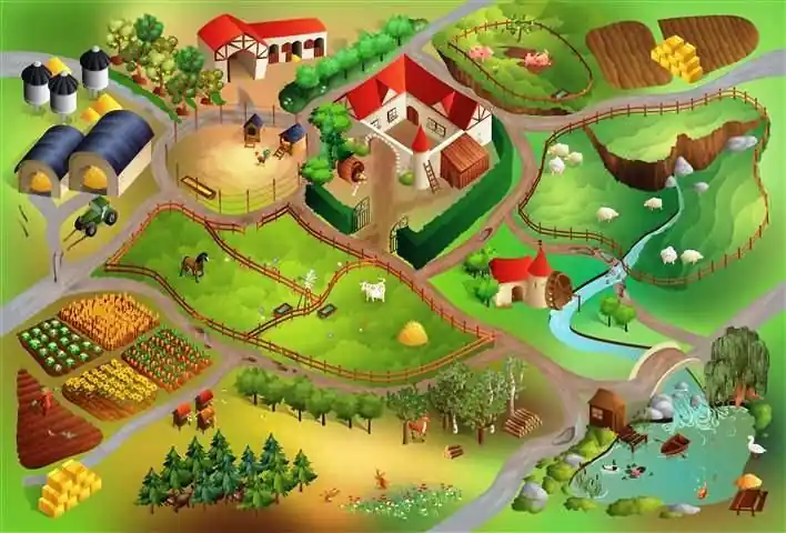 Dětský koberec Farma Novinka