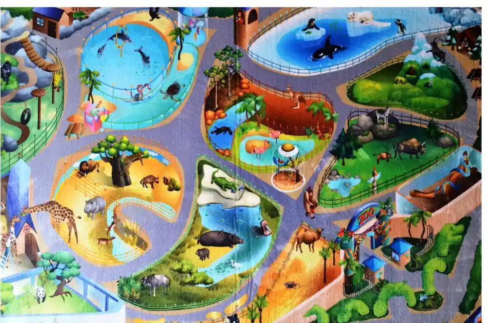 Nejlepší Cena Dětský koberec Ultra Soft ZOO - 70 x 100 cm (88005)