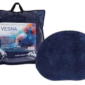 Polštář anatomický VISCO z líné pěny 44x42x8 cm sedák s otvorem Speciální Cena