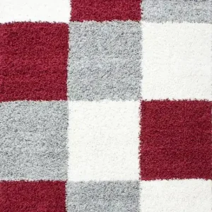 Kusový koberec Life Shaggy 1501 red - 60 x 110 cm Poslední Šance