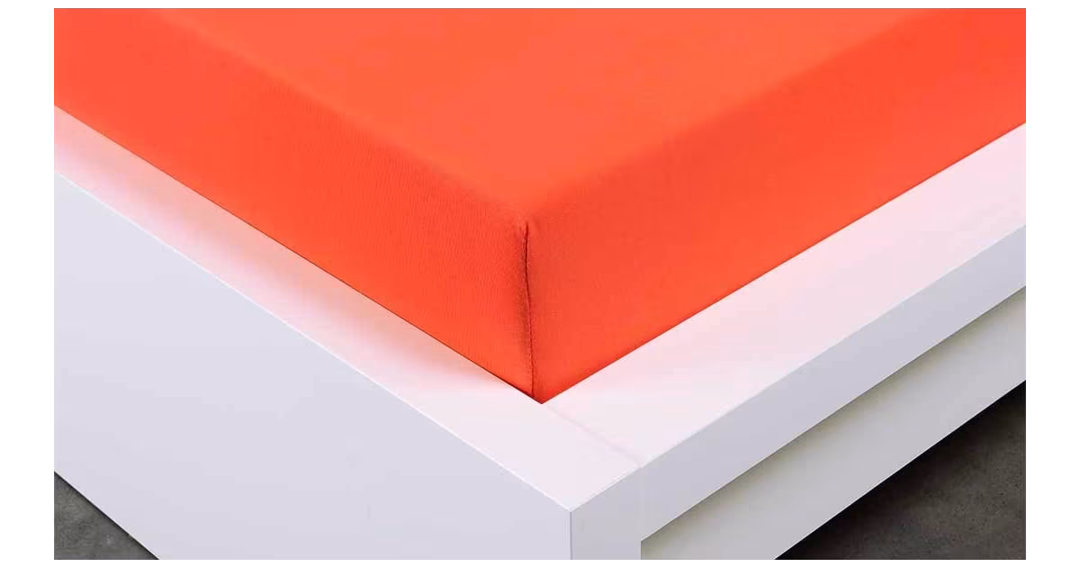 Akční Nabídka JERSEY PROSTĚRADLO Exclusive 180x200cm - tmavě oranžové
