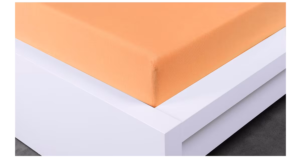 Cenově Výhodný JERSEY PROSTĚRADLO Exclusive 200x220cm - meruňkové