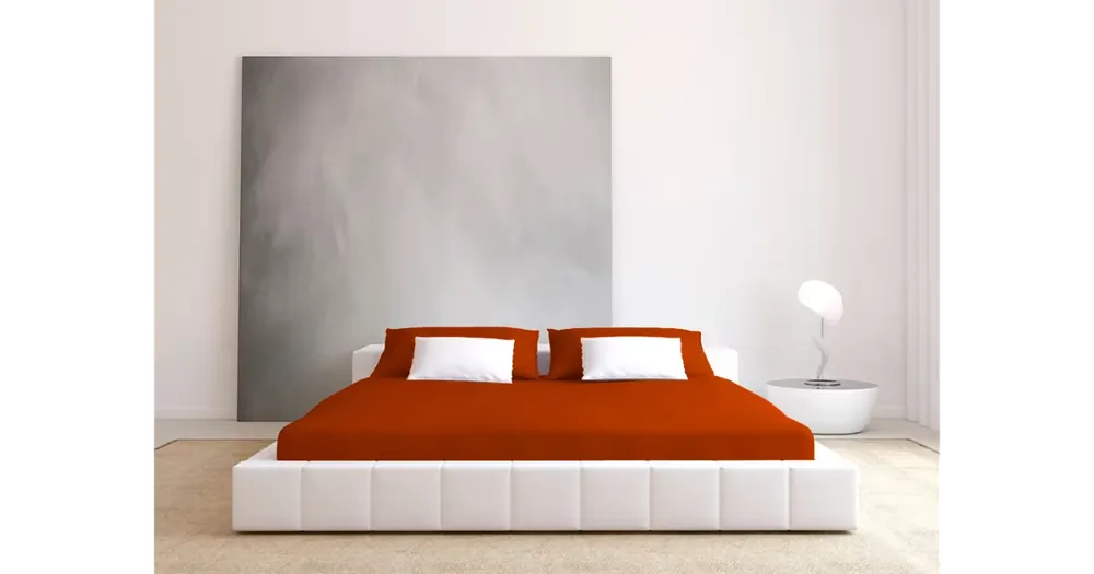 JERSEY PROSTĚRADLO 180x200cm - mahagonové Rychlé Dodání