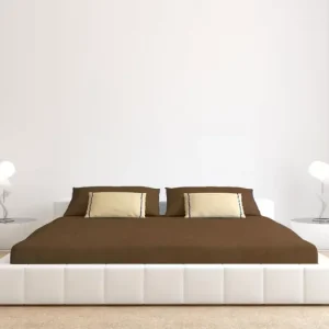 JERSEY PROSTĚRADLO TOP Q 180x200cm - tmavě hnědé Odeslání Ihned