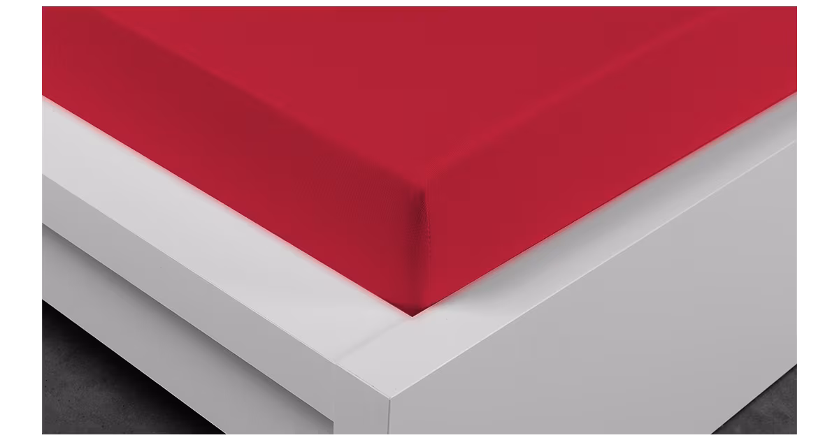 Cenový Hit JERSEY PROSTĚRADLO TOP Q 90x200cm - červené