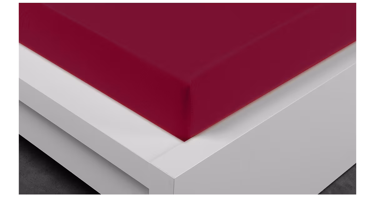 JERSEY PROSTĚRADLO TOP Q 90x200cm - vínové Nejlepší Volba