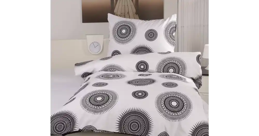 Výprodej KREPOVÉ POVLEČENÍ Exclusive - Amanda bílo-černá
