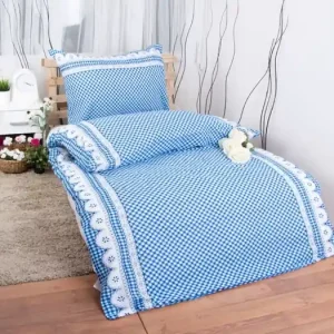 Sleva KREPOVÉ POVLEČENÍ Exclusive - Malvína modrá