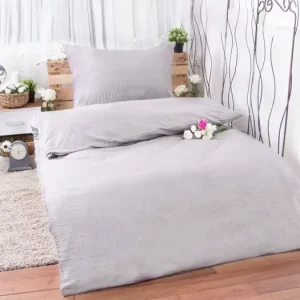 Krepové povlečení - MICHAELA světle šedá Horká Nabídka