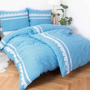 Nejlepší Volba Krepové povlečení Renforcé - Chalupa modrá