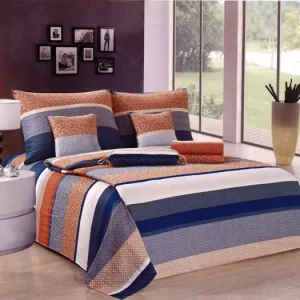 KREPOVÉ POVLEČENÍ STRIPE - na 2 postele + prostěradlo zdarma Vysoce Kvalitní