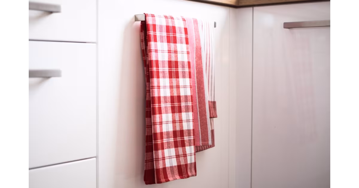Omezená Nabídka KUCHYŇSKÉ UTĚRKY Lenka červené - sada 3ks