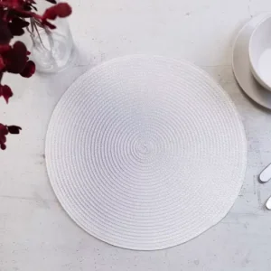 Kulaté prostírání 35 cm - Sandra bílá Super Cena