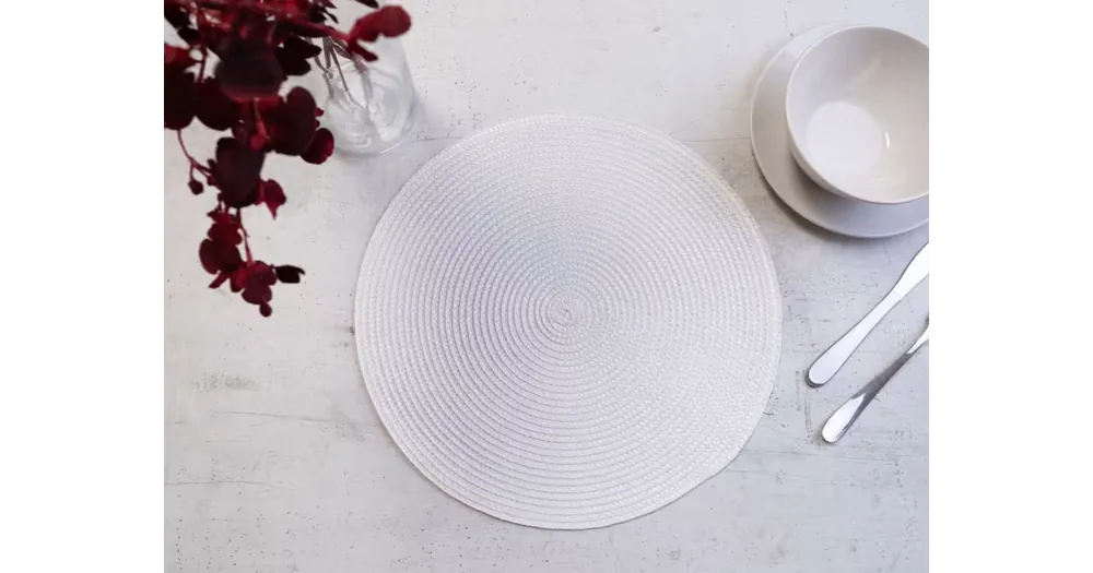 Kulaté prostírání 35 cm - Sandra bílá Super Cena