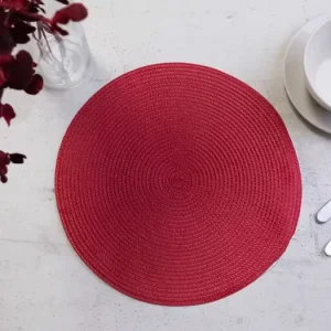 Kulaté prostírání 35 cm - Sandra červená Oblíbený