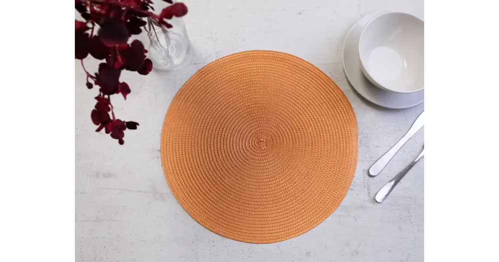 Výprodej Kulaté prostírání 35 cm - Sandra oranžová