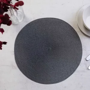 Kulaté prostírání 35 cm - Sandra šedá Nízká Cena