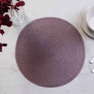 Autentický Kulaté prostírání 35 cm - Sandra tmavě hnědá
