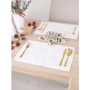 Lurexové vánoční prostírání Hvězdná noc - 30 × 45 cm Víkendová Akce