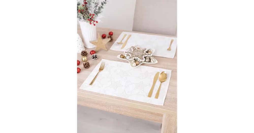 Lurexové vánoční prostírání Hvězdná noc - 30 × 45 cm Víkendová Akce