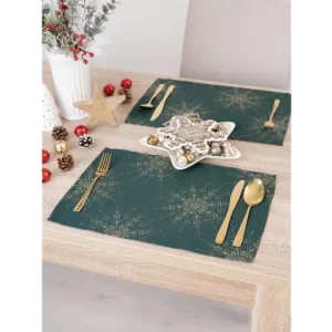 Lurexové vánoční prostírání Zelený večer - 30 × 45 cm Přímo Od Výrobce