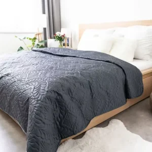Ihned K Objednání Luxusní přehoz na postel – Amadeo tmavě šedý 220 × 240 cm