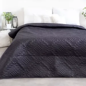 Luxusní přehoz na postel – Antrasit 220 × 240 cm Poslední Šance