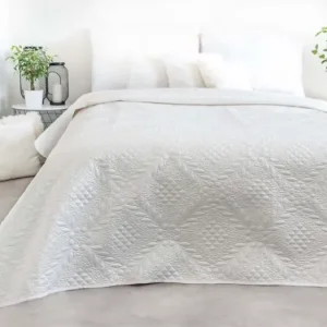 Luxusní přehoz na postel – Ecru 220 × 240 cm Koupit Online