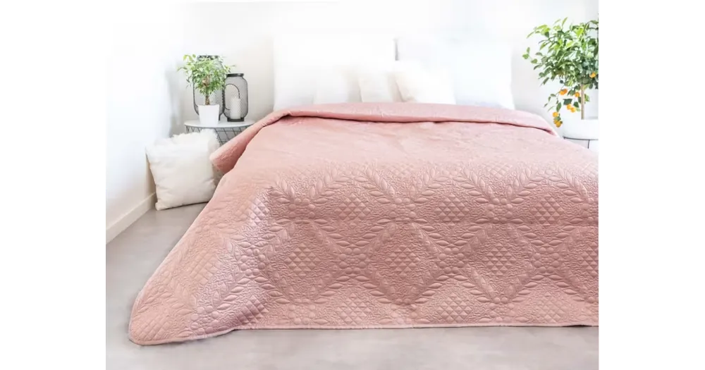 Odeslání Ihned Luxusní přehoz na postel – Pudra 220 × 240 cm