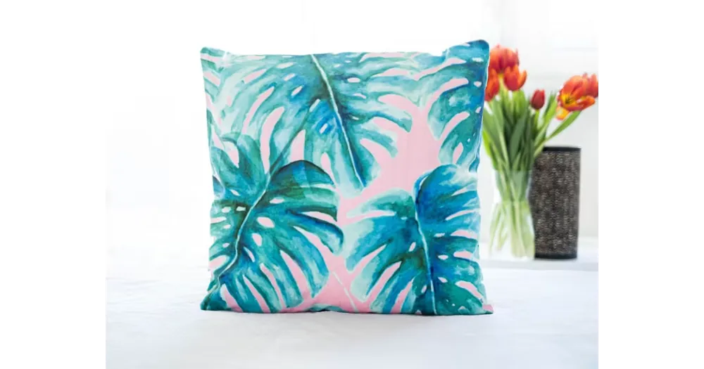 Mikroplyšový povlak na polštářek 45 × 45 cm – Tropical 1 Expresní Doručení