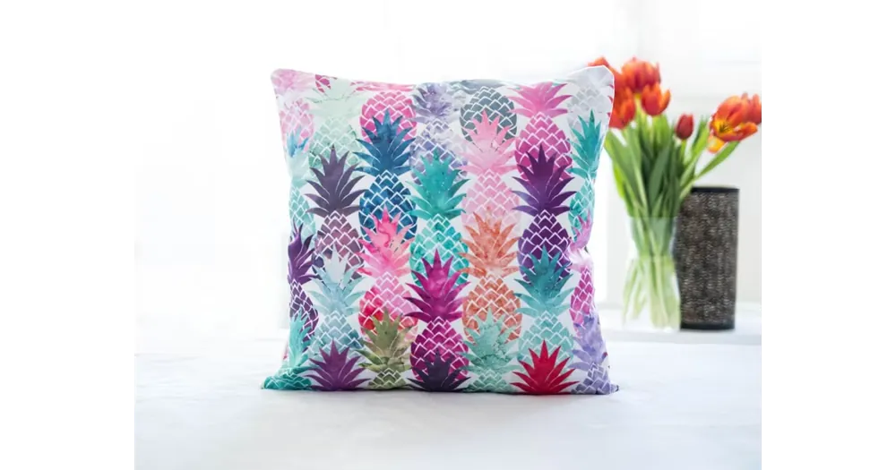 Mikroplyšový povlak na polštářek 45 × 45 cm – Tropical 3 Nejlepší Volba