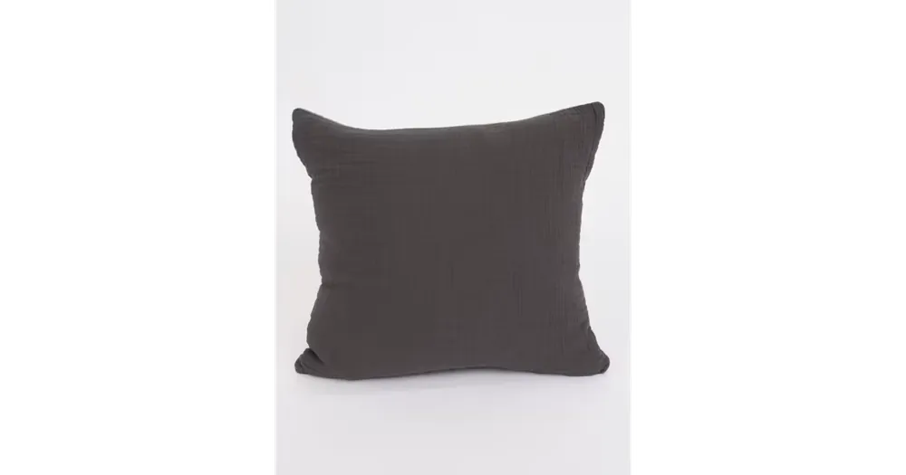 Mušelínový povlak na polštář 40 x 40 cm - Alexia Duo cappuccino/tmavě šedá Vrácení Zdarma