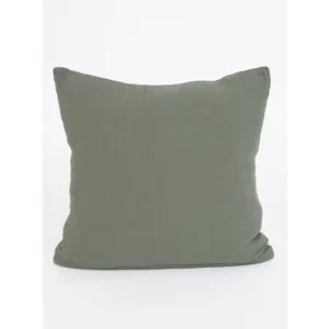 Mušelínový povlak na polštář 40 x 40 cm - Alexia Duo olivová/přírodní Hit Sezóny