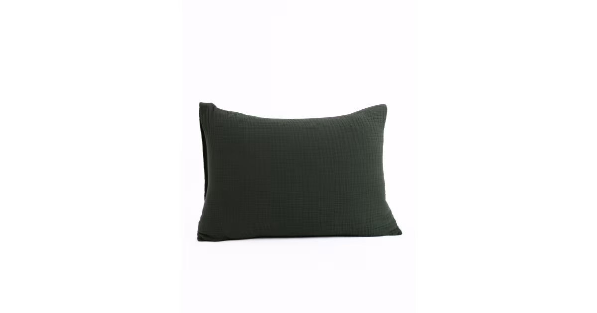 Koupit Online Mušelínový povlak na polštář 40 x 60 cm - Alexia tmavě zelená