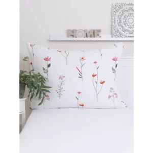 Jen Po Omezenou Doba Mušelínový povlak na polštář 70 x 90 cm - Vlčí máky bílé