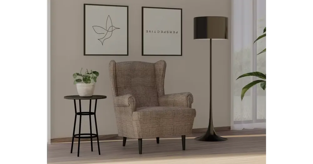 Napínací potah na křeslo ušák – Dominico hnědý Pouze Dnes