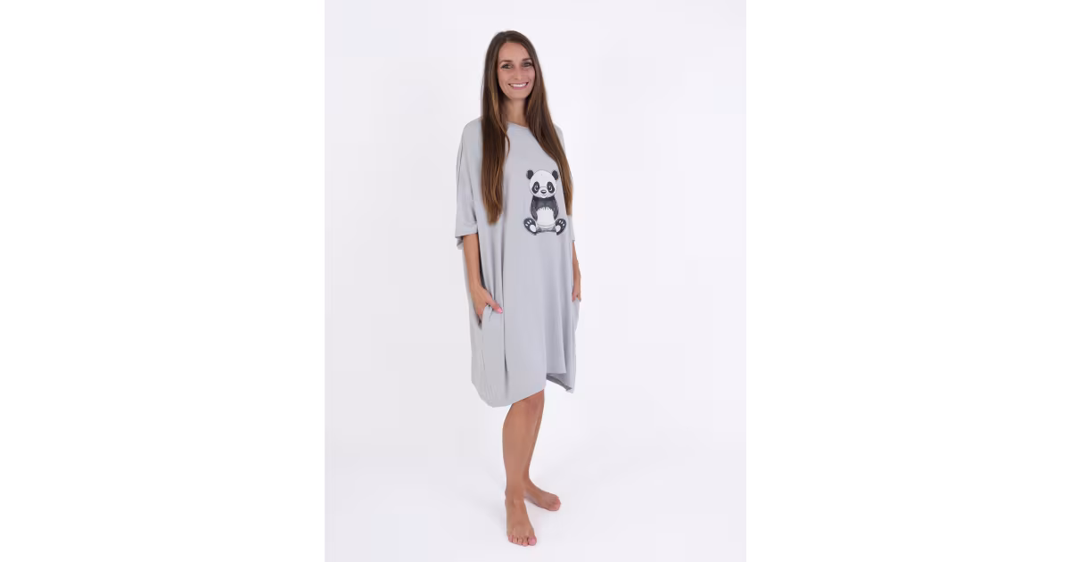 Oversize tričko na spaní - Panda Výprodej