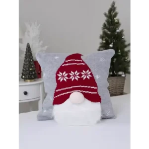 Pletený vánoční povlak na polštář 40 × 40 cm - Zimní skřítek Akční Nabídka