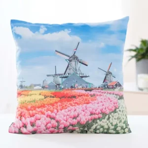 Nejlepší Cena Povlak na polštář 40 × 40 cm - Větrné mlýny v Holandsku