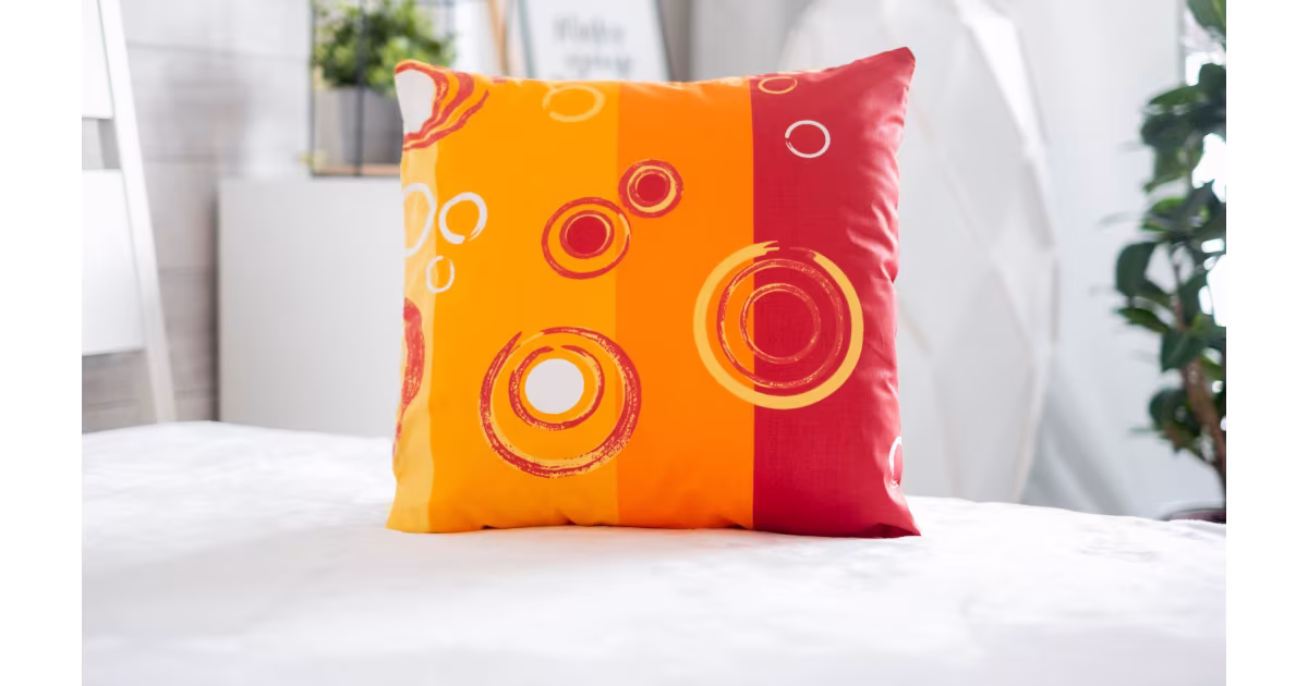 Jen Po Omezenou Doba Povlak na polštář Deluxe 40 × 40 cm – Bubliny červené