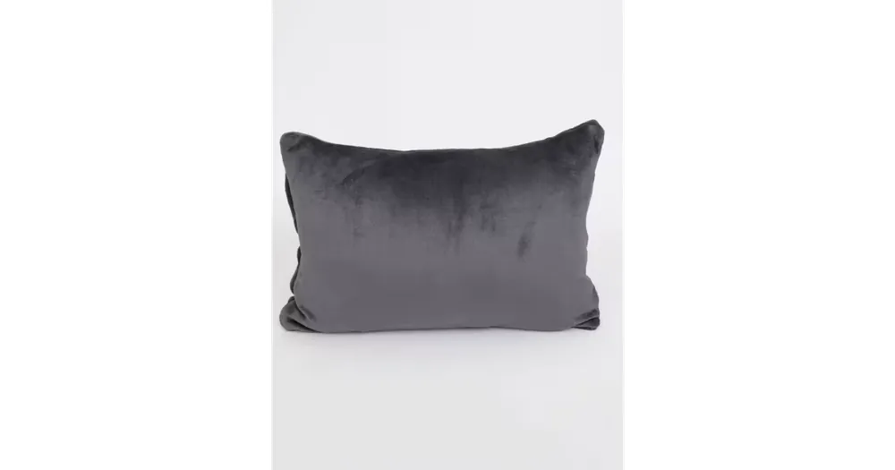 Povlak na polštář mikroplyš 40 x 60 cm - Laura tmavě šedá Dokud Zásoby Vydrží