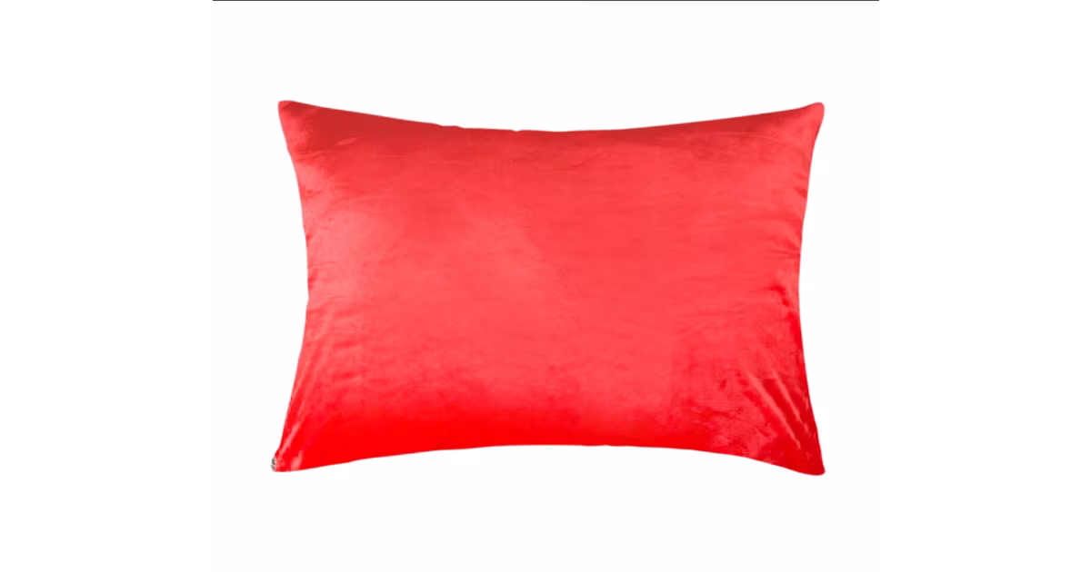 Povlak na polštář mikroplyš 40 × 60 cm – červený Sleva