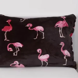 Povlak na polštář mikroplyš 70 x 90 cm - Flamingos Novinka