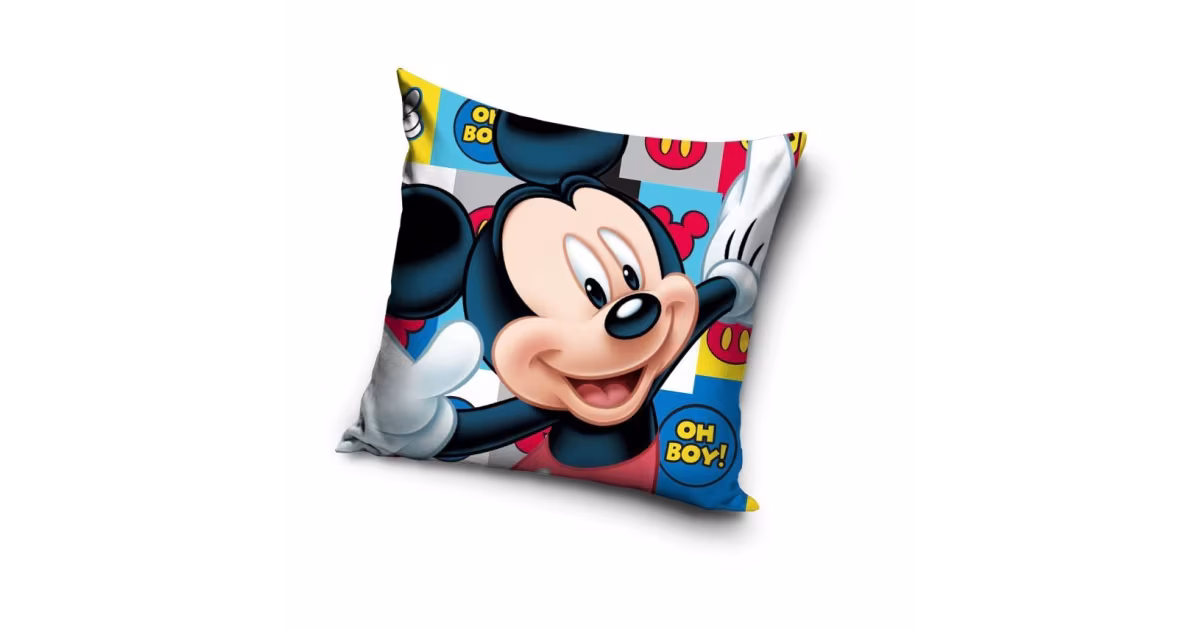 Povlak na polštářek 40 × 40 cm – Mickey Mouse Oh Boy Jen Po Omezenou Doba