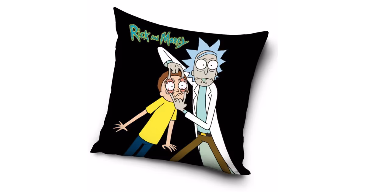 Povlak na polštářek 40 × 40 cm – Rick and Morty Tak se na to podívej Finální Výprodej